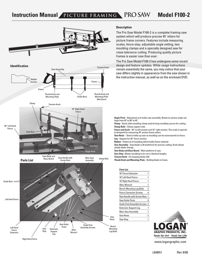 Logan Graphic Products F100-2 instruction manual