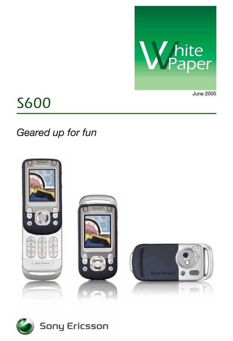 Sony Ericsson S600 Quick reference guide