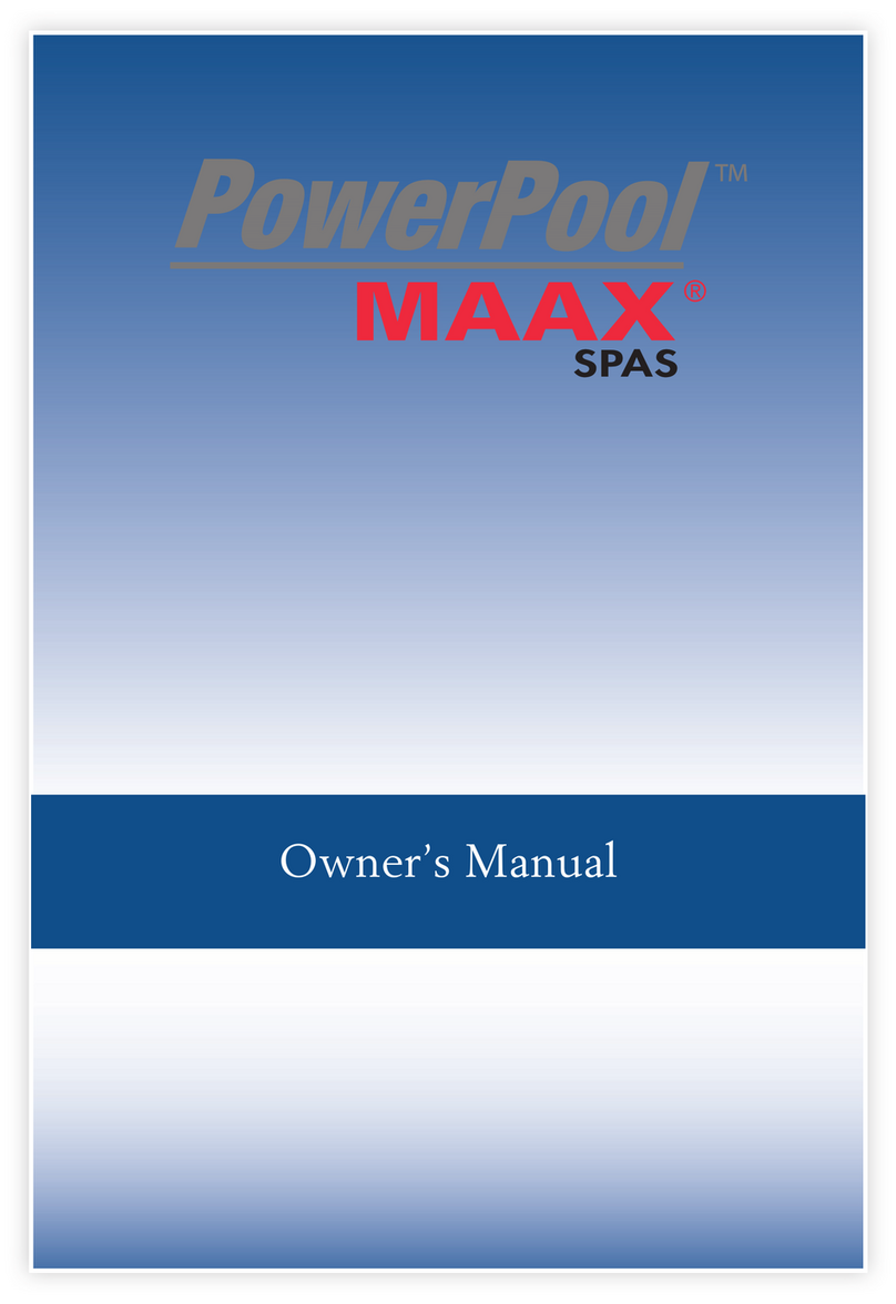 MAAX Spas Powerpool owner's manual