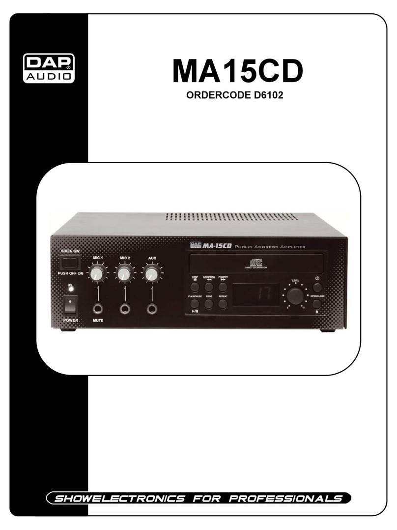 DAPAudio MA15CD Product guide