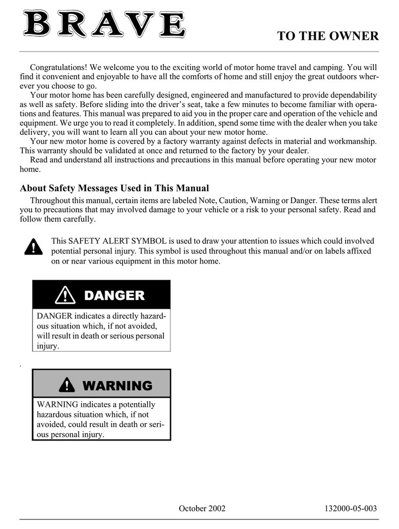 Winnebago Brave 30W User manual
