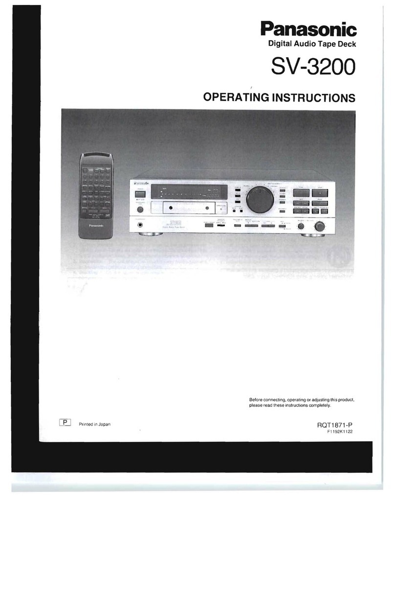 Panasonic sv-3200 User manual