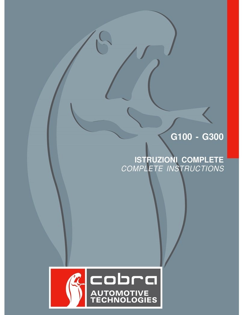 Cobra Automotive G100 User manual