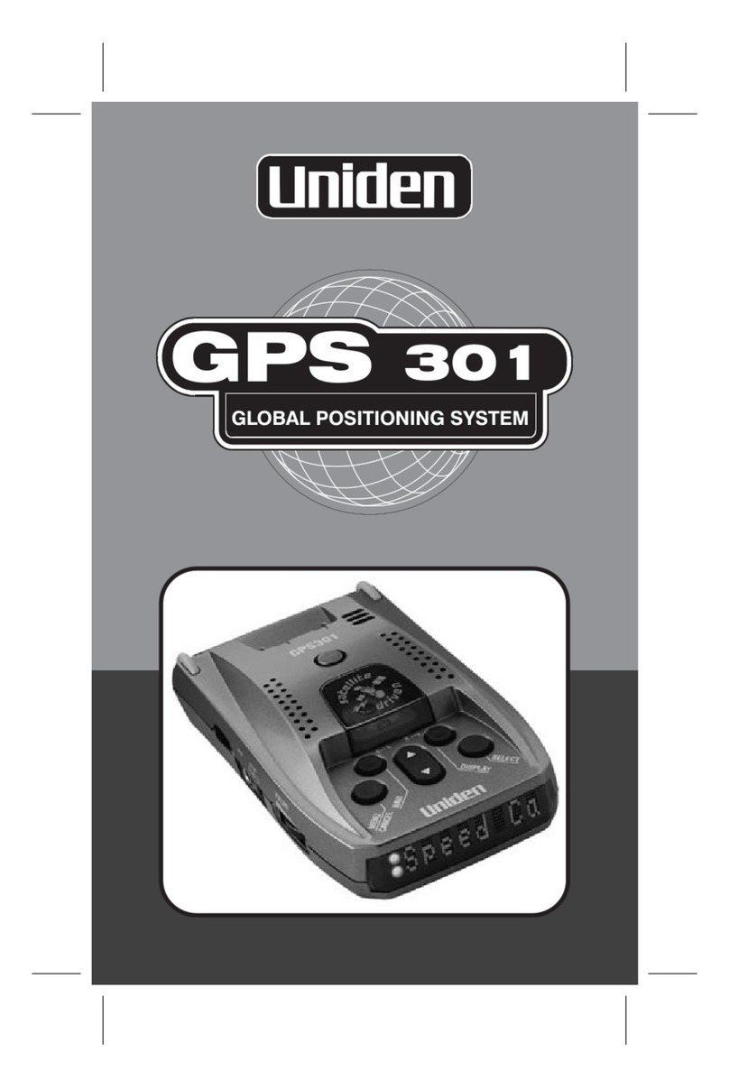 Uniden GPS 301 User manual