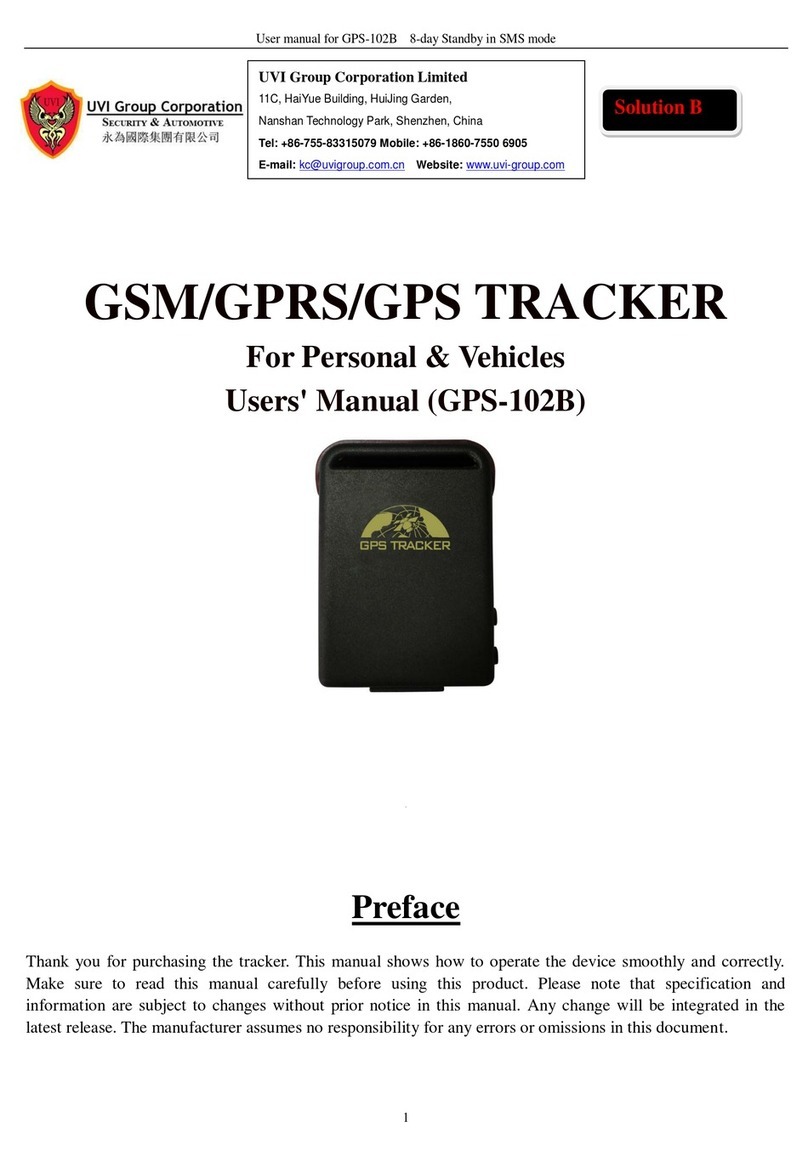 UVI Group GPS-102B User manual