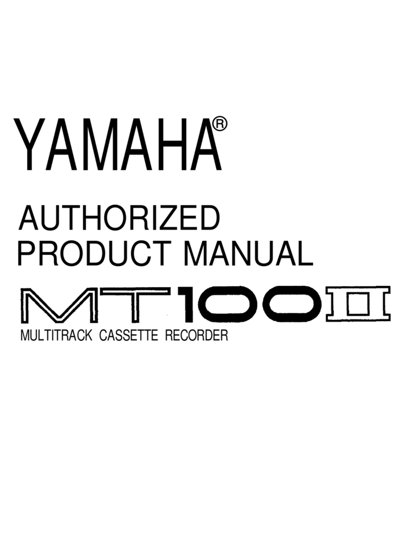 Yamaha MT100II Operation manual