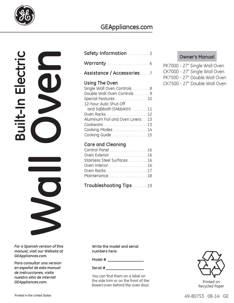 GE CK7000 User manual
