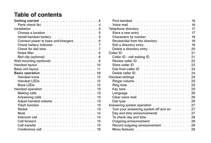 V-tech Cordless Telephone User manual