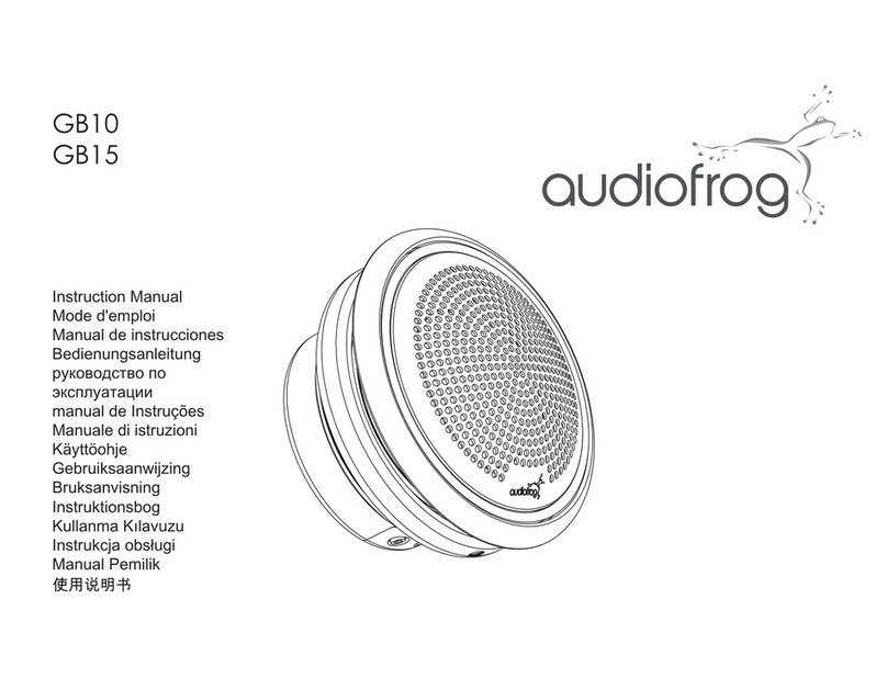 Audiofrog GB10 instruction manual