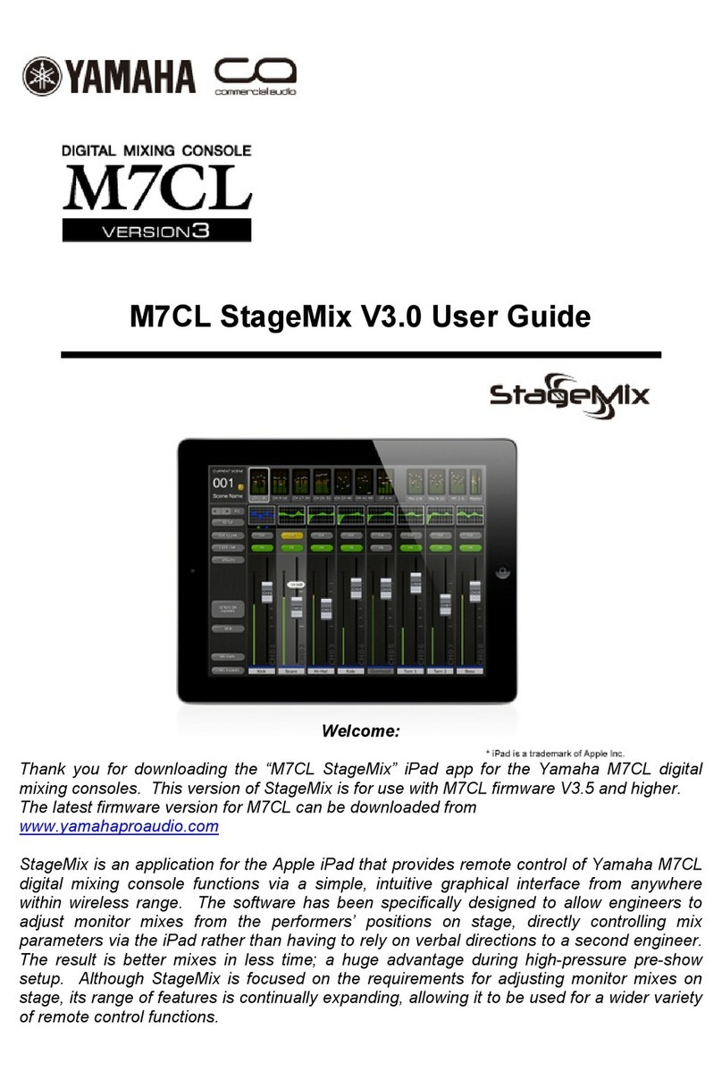 Yamaha M7CL StageMix V1.5 User manual