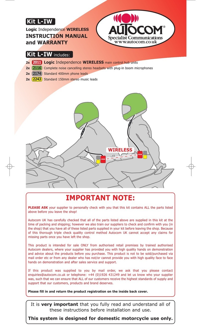 autocom Kit L-IW instruction manual