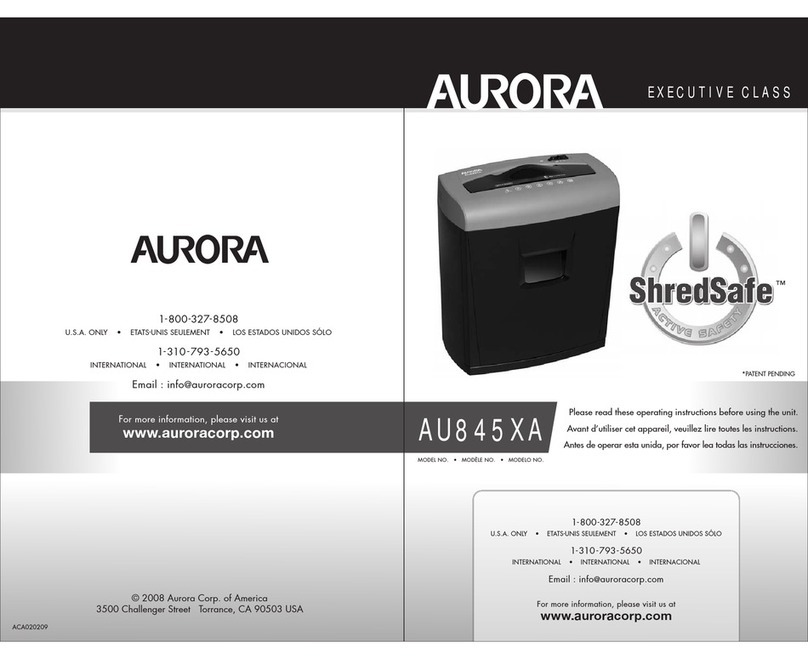 Aurora EXECUTIVE CLASS user manual