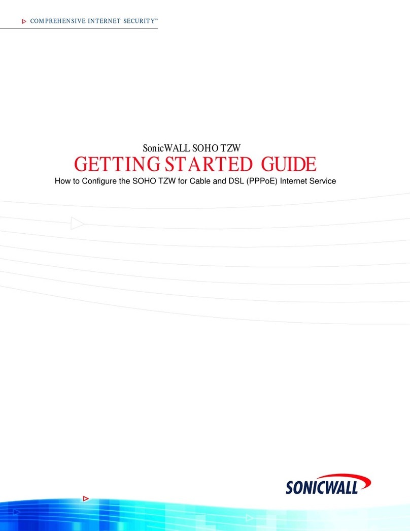 SonicWALL SOHO TZW Getting started guide