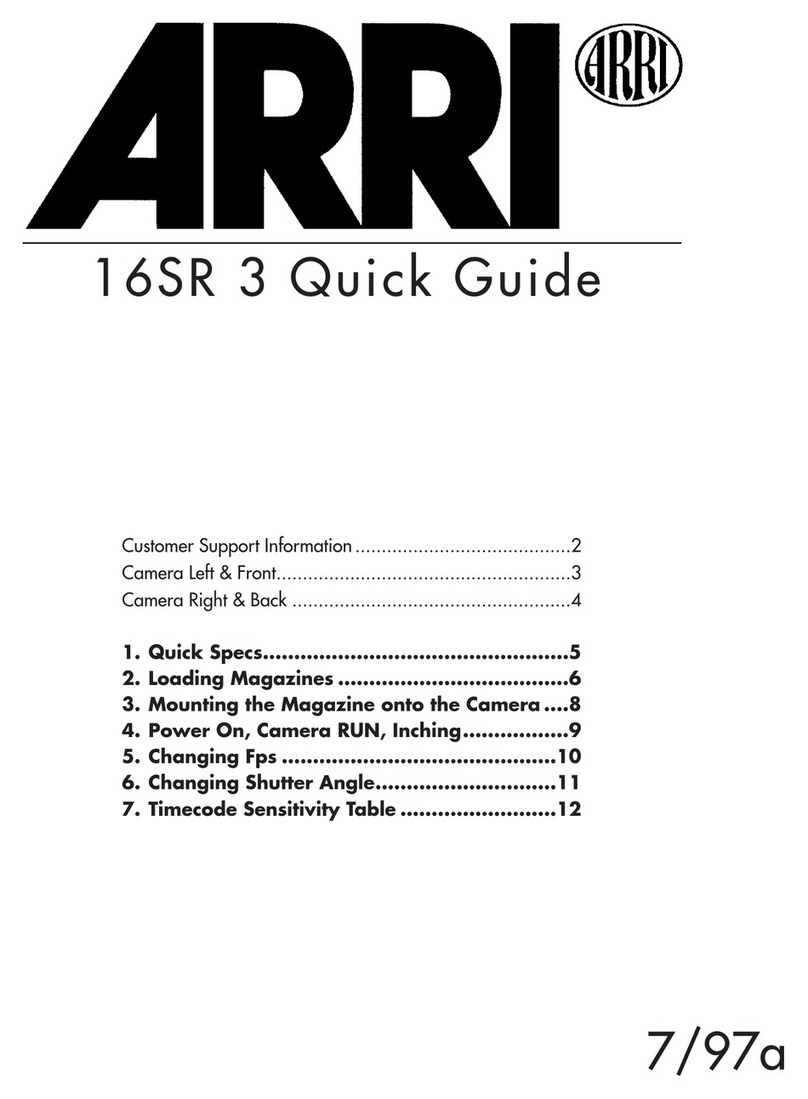 ARRI ARRIFLEX 16SR3 User manual