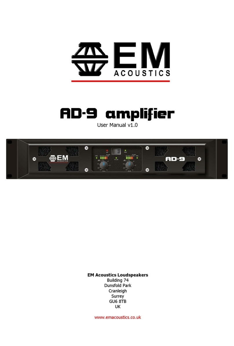 EM Acoustics AD-9 User manual
