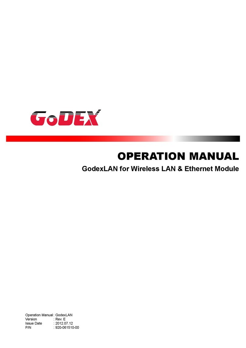Godex GodexLAN Operation manual