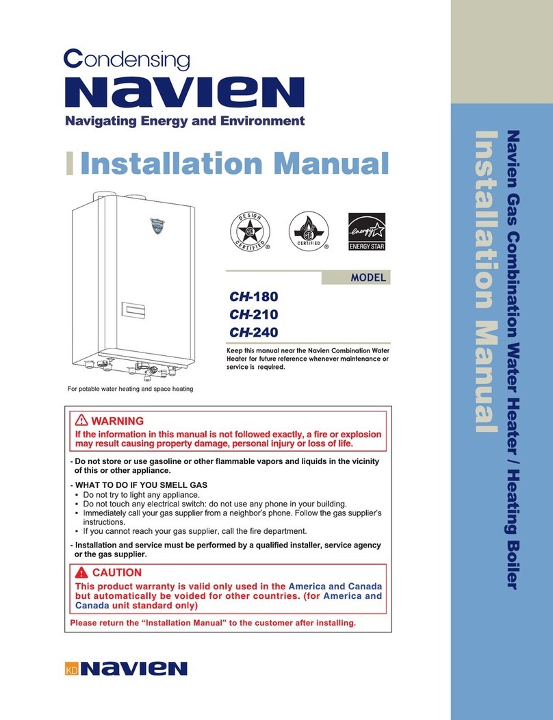 Navien CH-180 installation manual Navien CH-180 installation manual