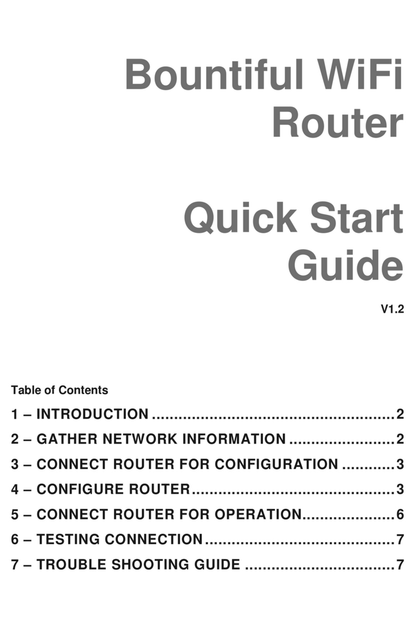 Bountiful WiFi WiFi Router quick start guide