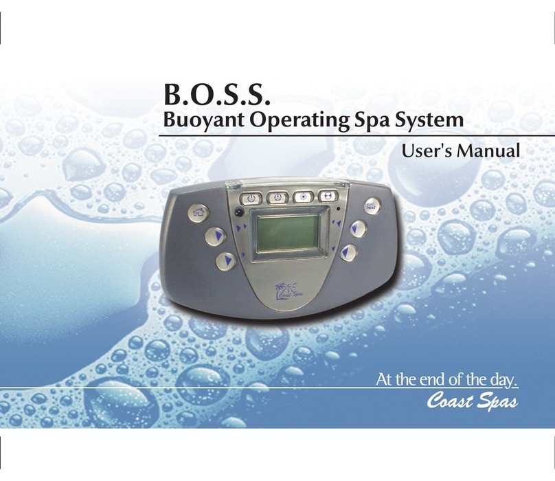 Coast Spas Buoyant Operating Spa System User manual