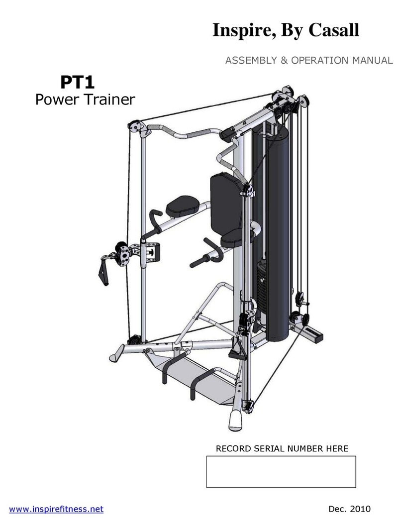 Casall PT1 Power Trainer Assembly and operation manual Casall PT1 Power Trainer Assembly and operation manual