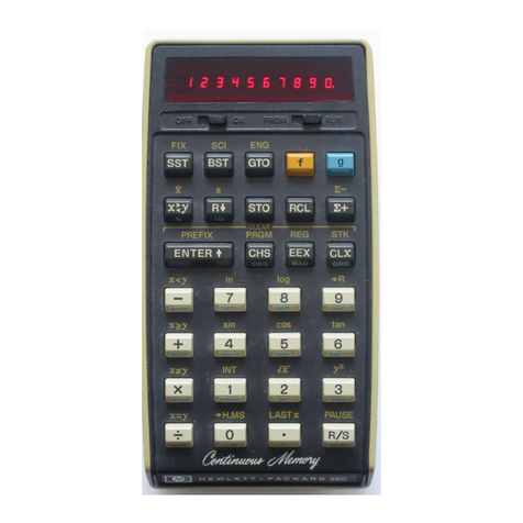 HP 25 User guide