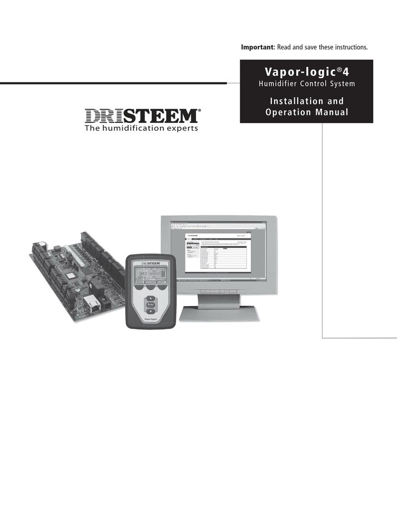 DriSteem Vapor-logic 4 Installation and operation manual