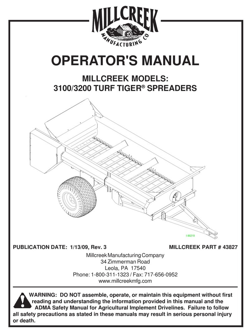 Millcreek TURF TIGER 3100 Operator's manual