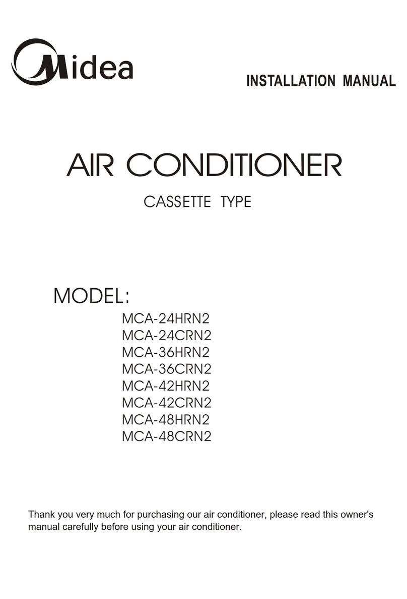 Midea MCA-24HRN2MCA-24CRN2 installation manual