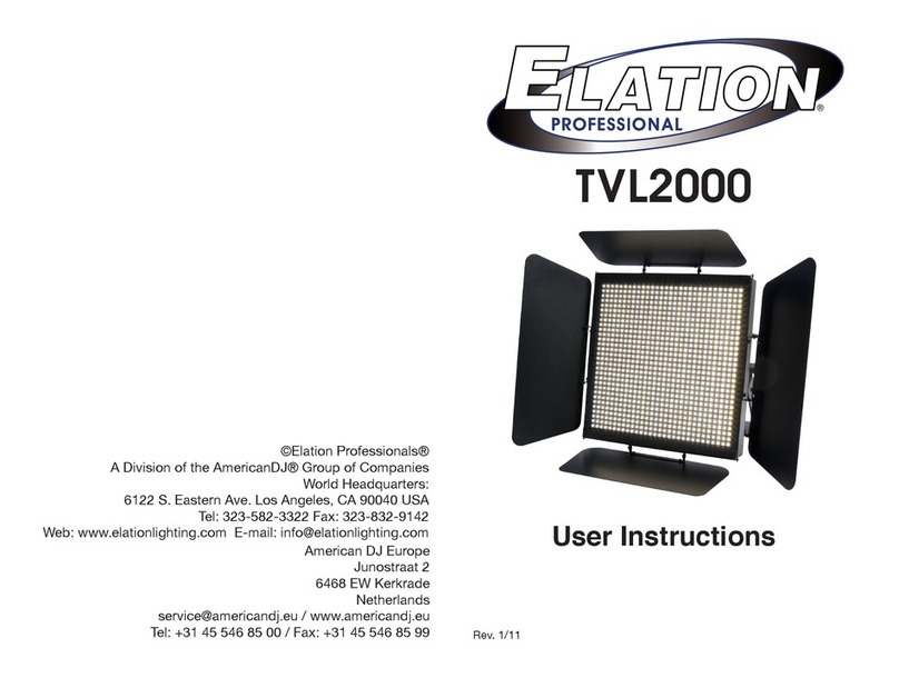 Elation TVL2000 II User manual