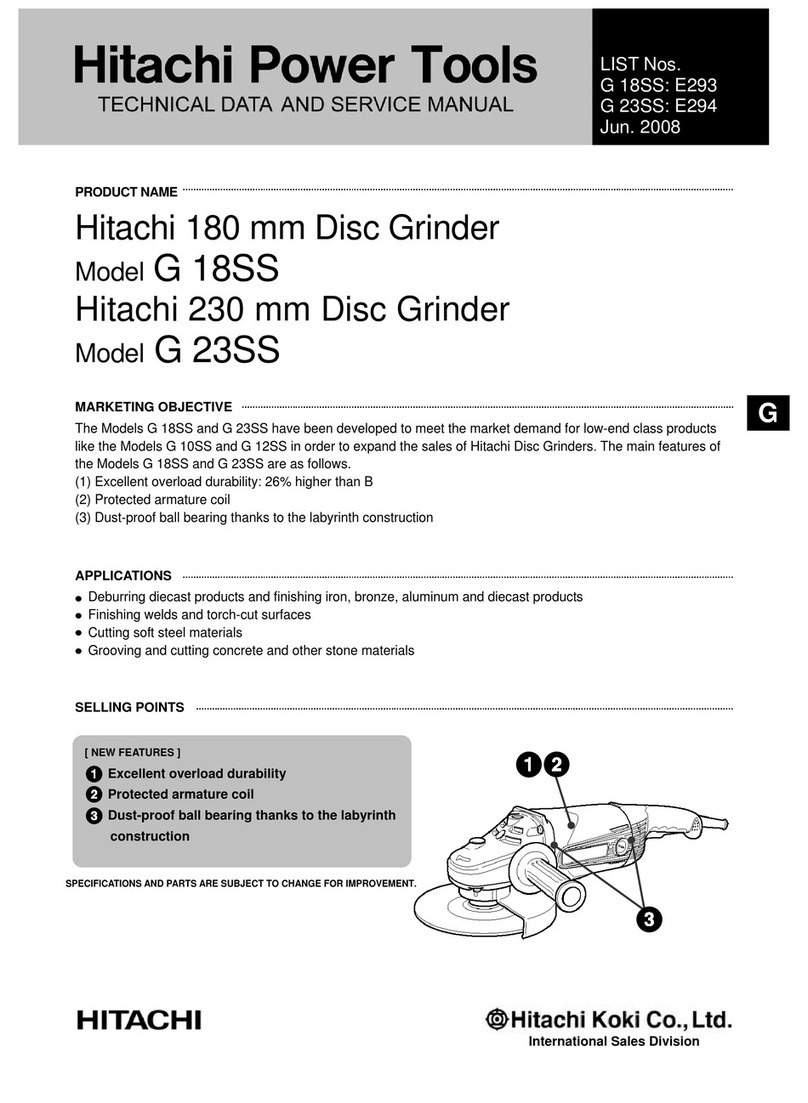 Hitachi G 23SS User manual