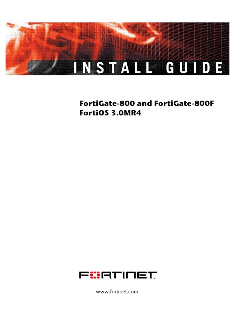 Fortinet FortiGate FortiGate-800 User manual