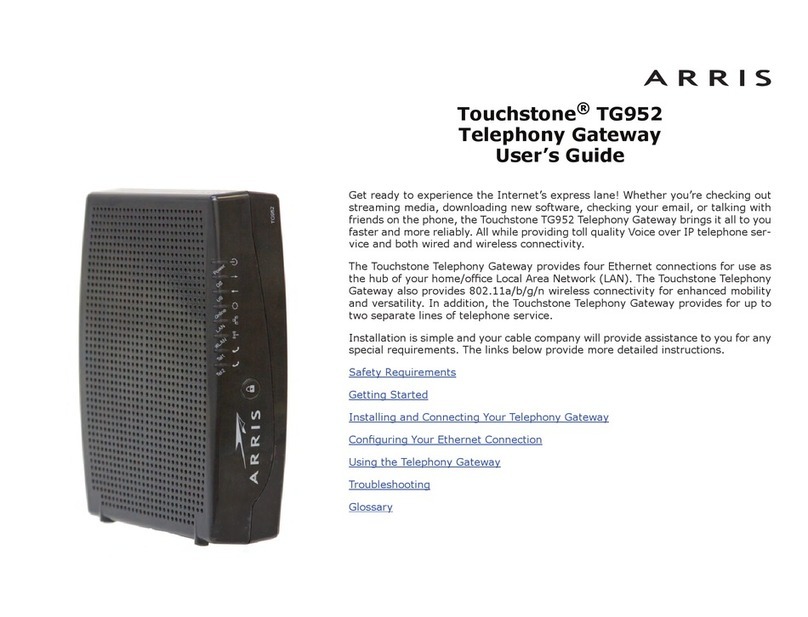 Arris Touchstone TG952 User manual