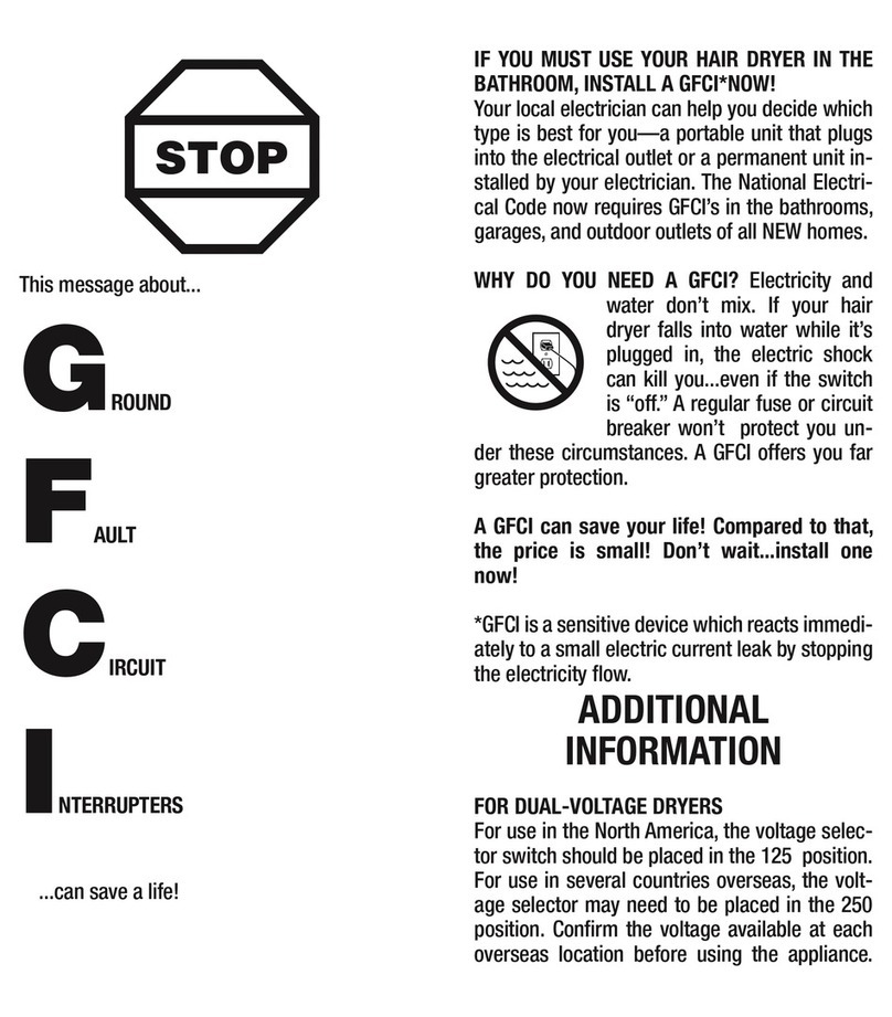 Conair SD6ISC Instruction & styling guide
