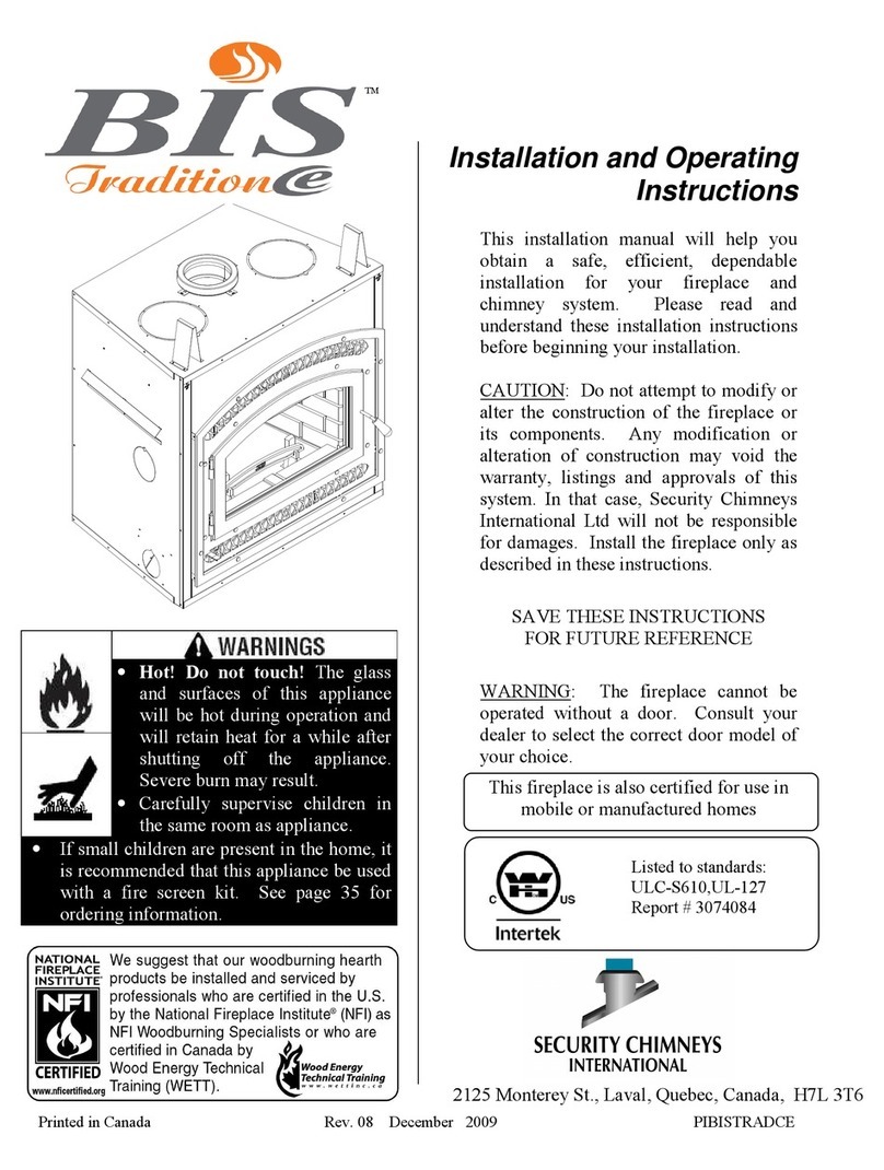 BIS TRADITION CE Installation and operating instructions BIS TRADITION CE Installation and operating instructions