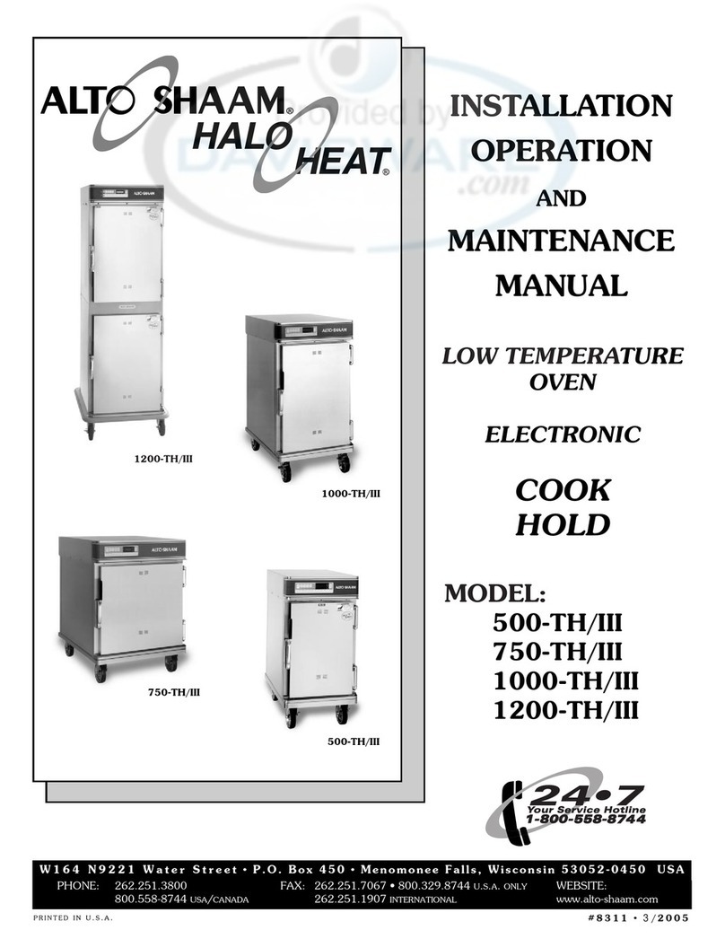 Alto-Shaam Halo Heat 500-TH/III User manual