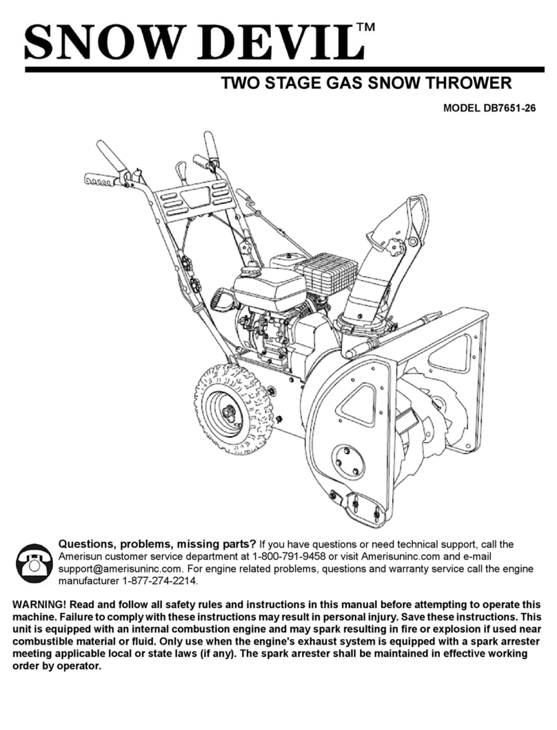 Snow Devil DB7651-26 manual