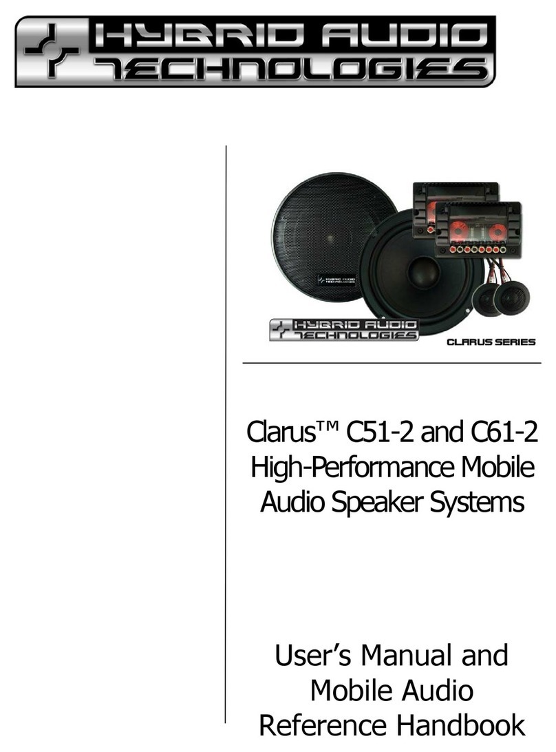 Hybrid Audio Technologies Clarus C51-2 user manual