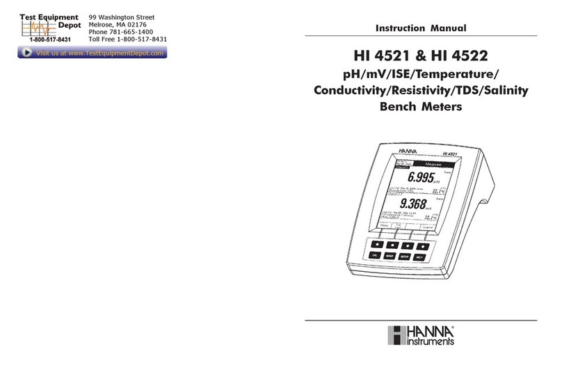 Hanna Instruments HI 4521 instruction manual