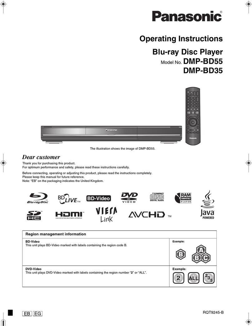 Panasonic DMP-BD55; DMP-BD35 User manual