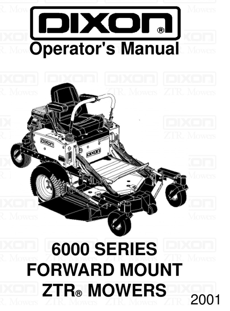 Dixon ZTR 6000 Series Operator's manual