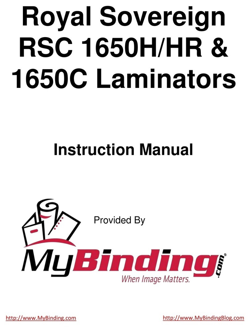 MyBinding RSC 1650C User manual