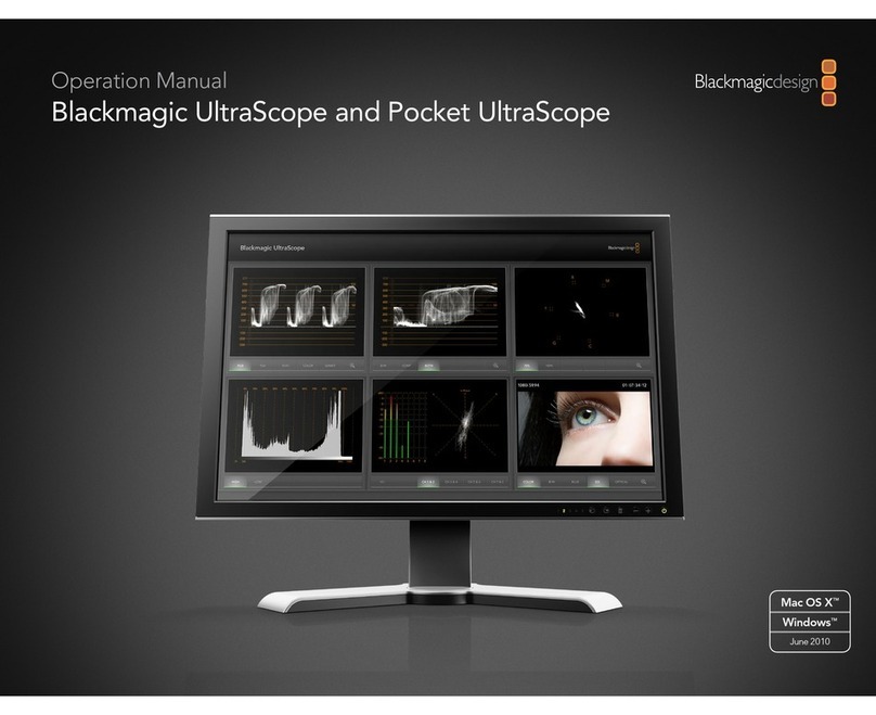Blackmagicdesign UltraScope Operation manual