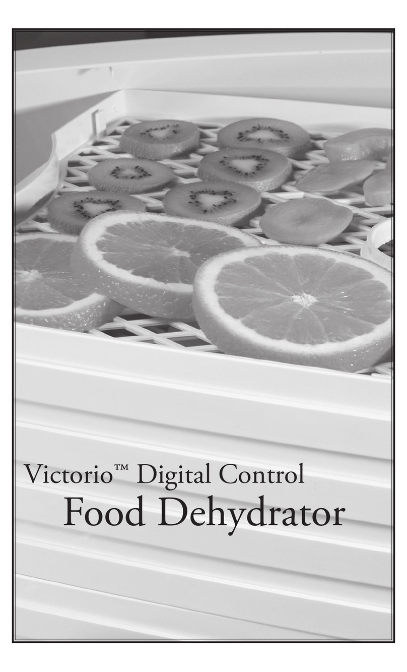 Victorio Food dehydrator operating instructions