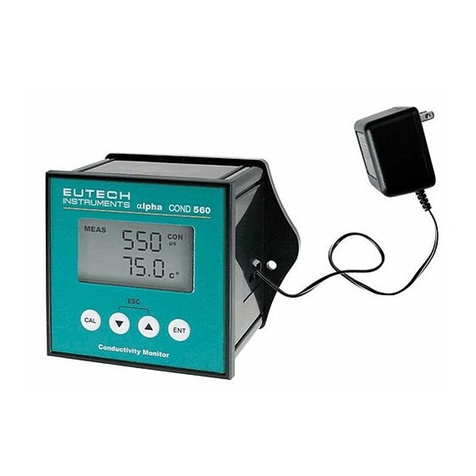 EUTECH INSTRUMENTS ?lpha-CON550 User manual EUTECH INSTRUMENTS ?lpha-CON550 User manual