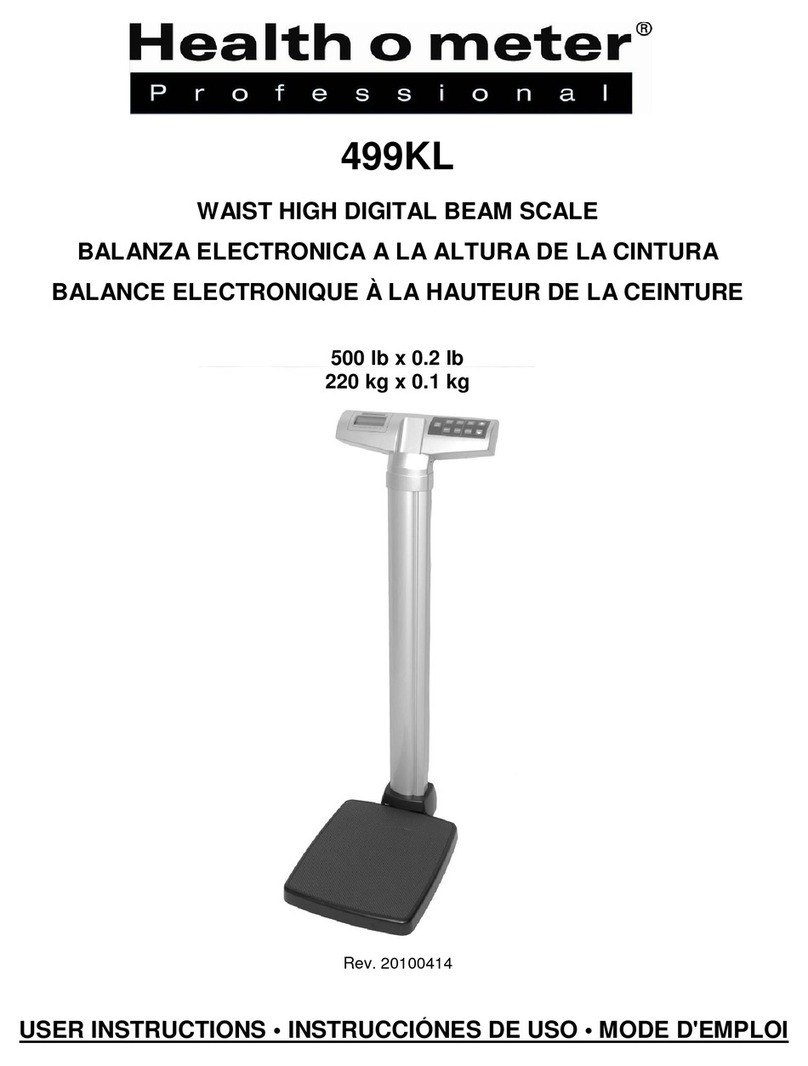 Health O Meter 499KL User instructions