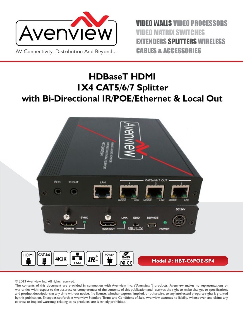Avenview HBT-C6POE-SP4 Guide Avenview HBT-C6POE-SP4 Guide