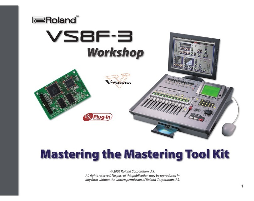 Roland VS8F-3 Instruction manual