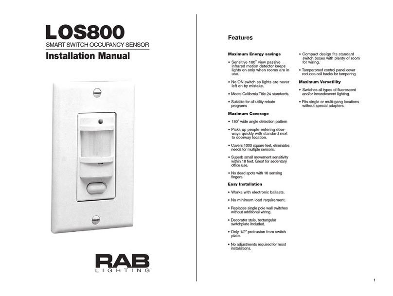 RAB Lighting LOS800 installation manual