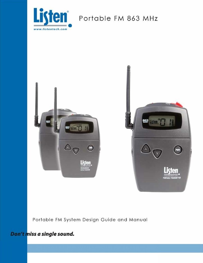 Listen Technologies Portable FM 863 MHz Guide