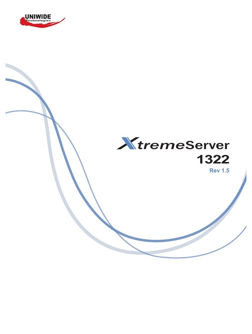 Uniwide Technologies XtremeServer 1322 User manual